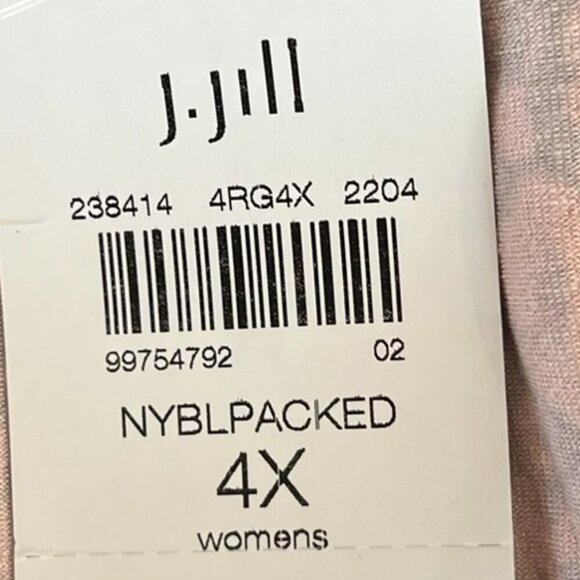 J.Jill Wearever Plus-Size Ditsy Floral Print-Spring Garden Midi Dress Sz 4x - Picture 7 of 11